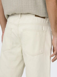 Edge Denim Shorts 2044 - Ecru Only & Sons