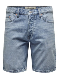 Edge Denim Shorts - Light Blue Denim Only & Sons