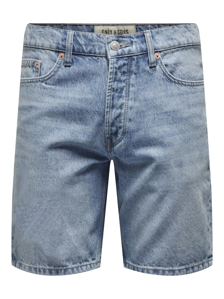 Edge Denim Shorts - Light Blue Denim Only & Sons