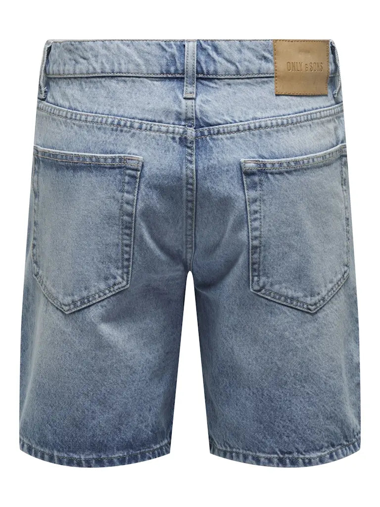 Edge Denim Shorts - Light Blue Denim Only & Sons