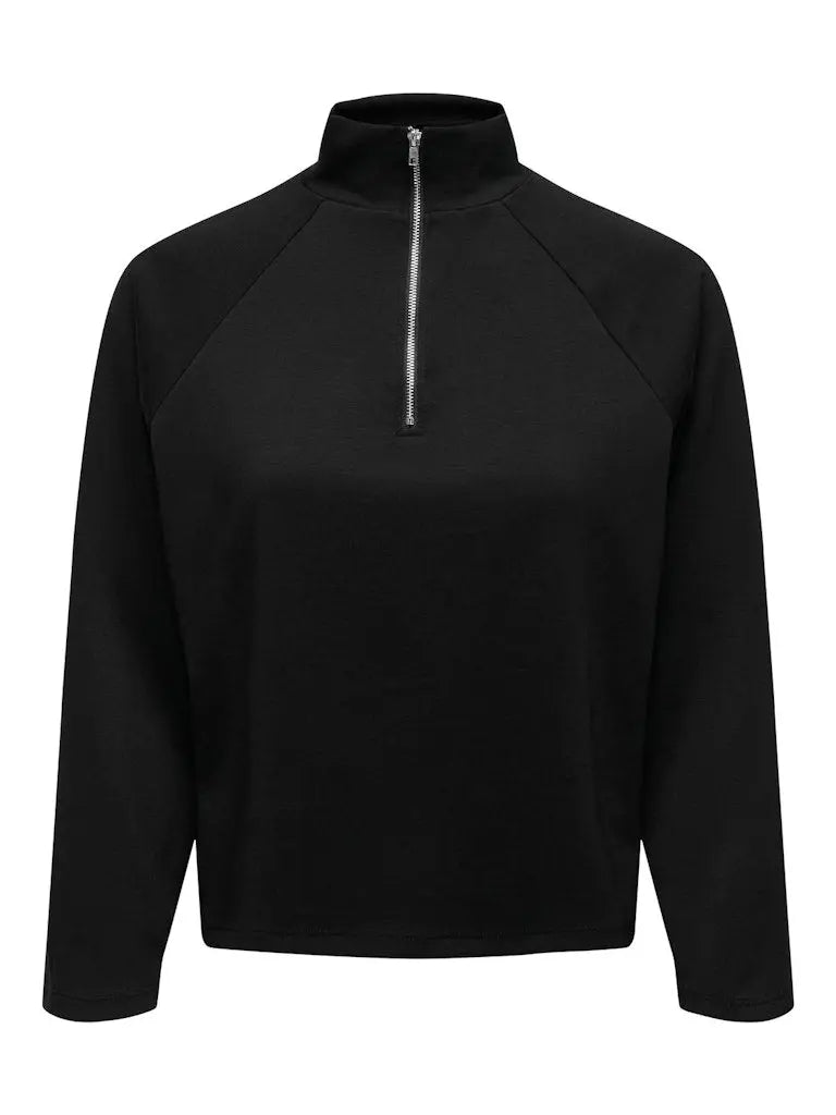 Eldora Half Zip Sweat Genser - Black JDY