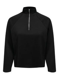 Eldora Half Zip Sweat Genser - Black JDY