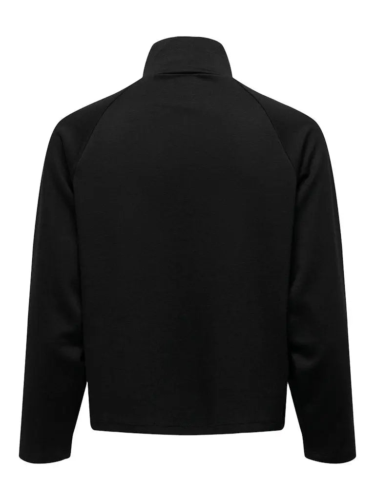 Eldora Half Zip Sweat Genser - Black JDY