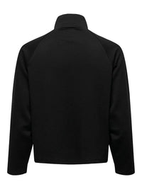 Eldora Half Zip Sweat Genser - Black JDY