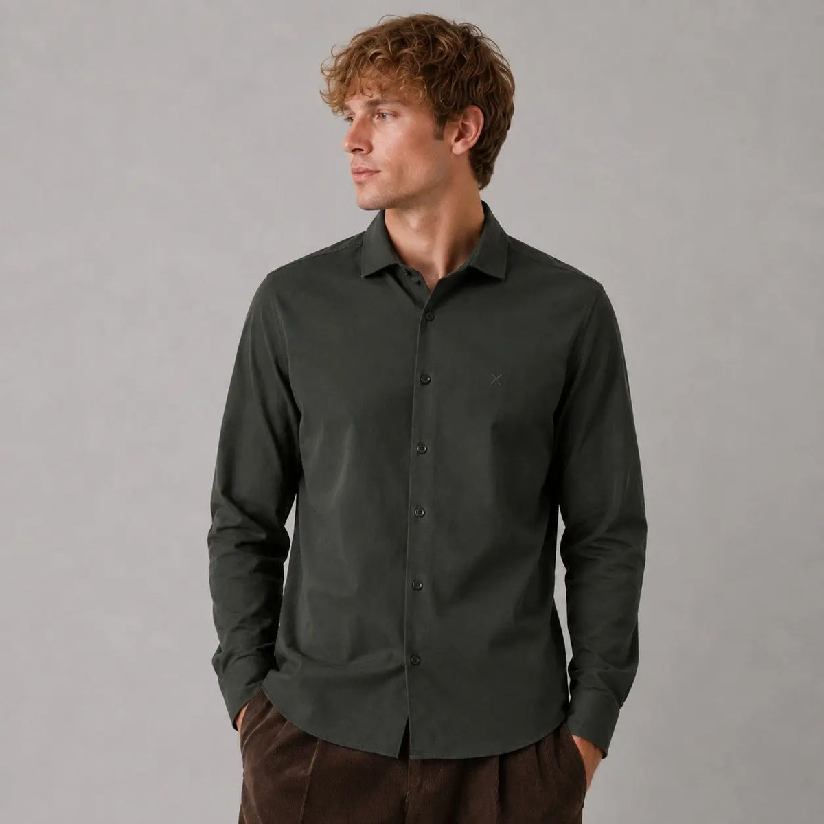 Emil Flex Skjorte - Dark Forest Clean Cut Copenhagen