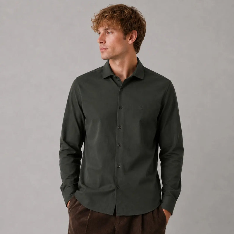 Emil Flex Skjorte - Dark Forest Clean Cut Copenhagen