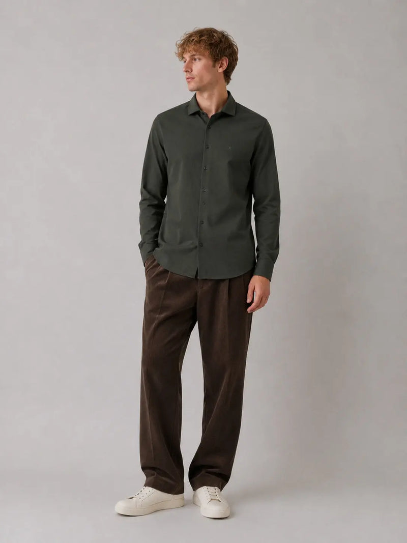 Emil Flex Skjorte - Dark Forest Clean Cut Copenhagen