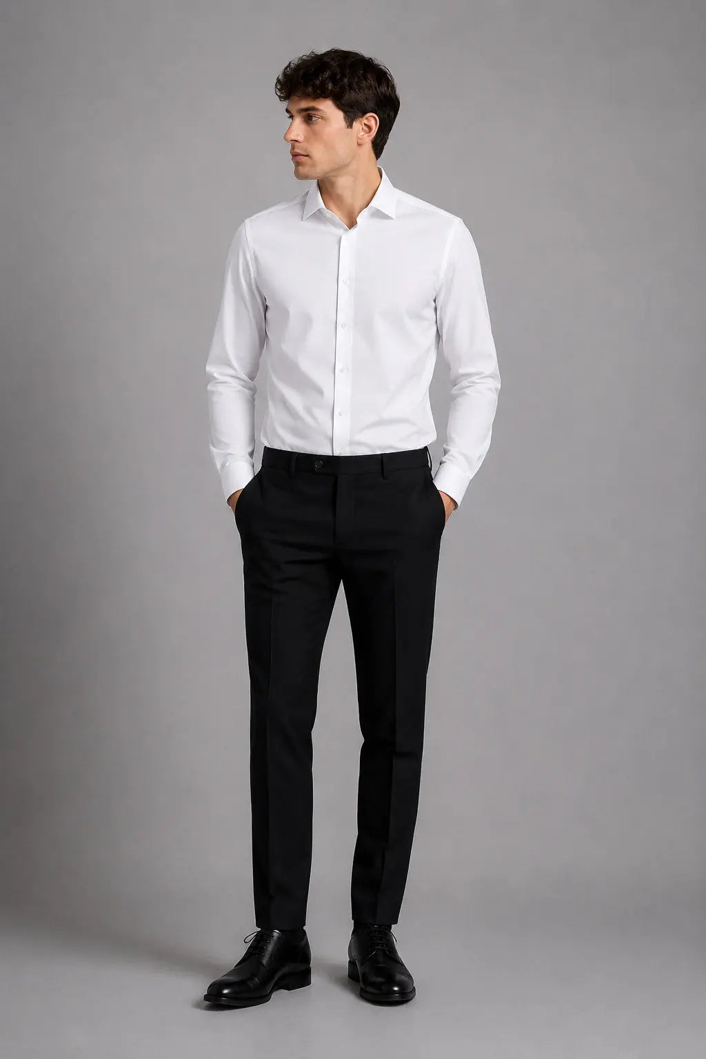 Emil Flex Skjorte - White Clean Cut Copenhagen