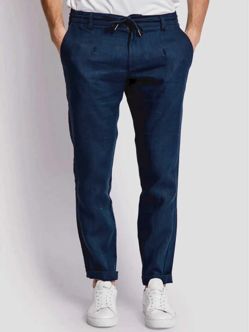 Ervis Linbukse - Navy Bruun & Stengade