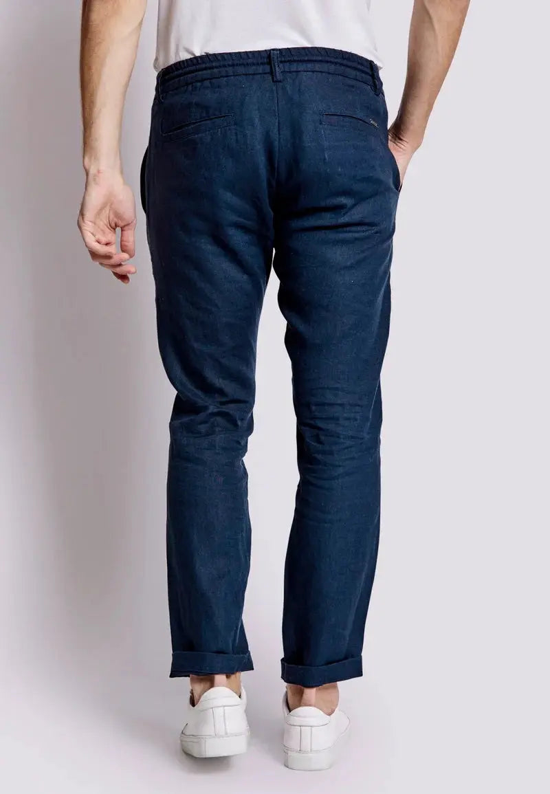 Ervis Linbukse - Navy Bruun & Stengade