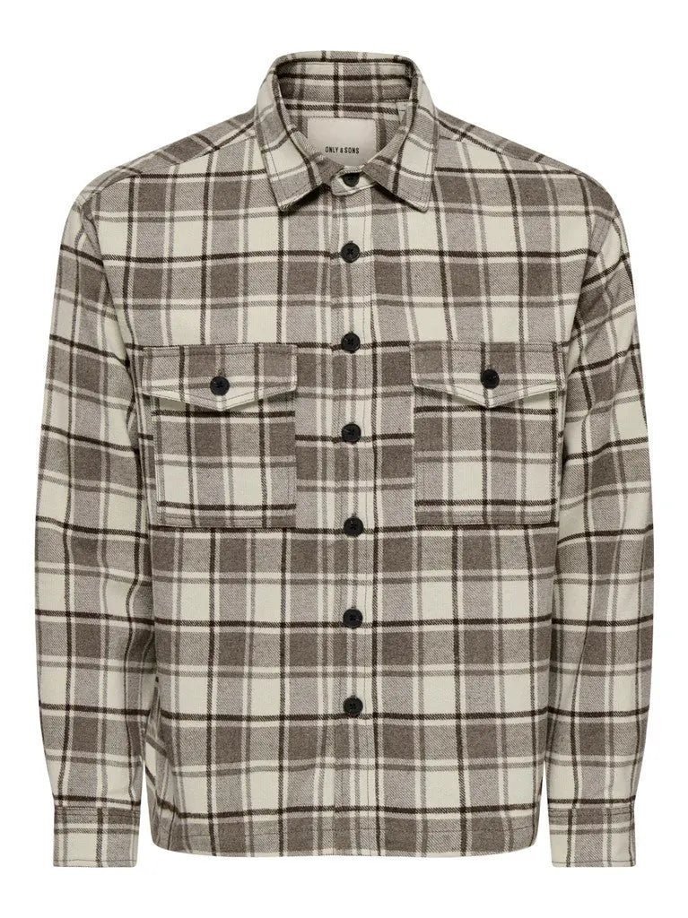 Eske Check Overshirt - Falcon Only & Sons