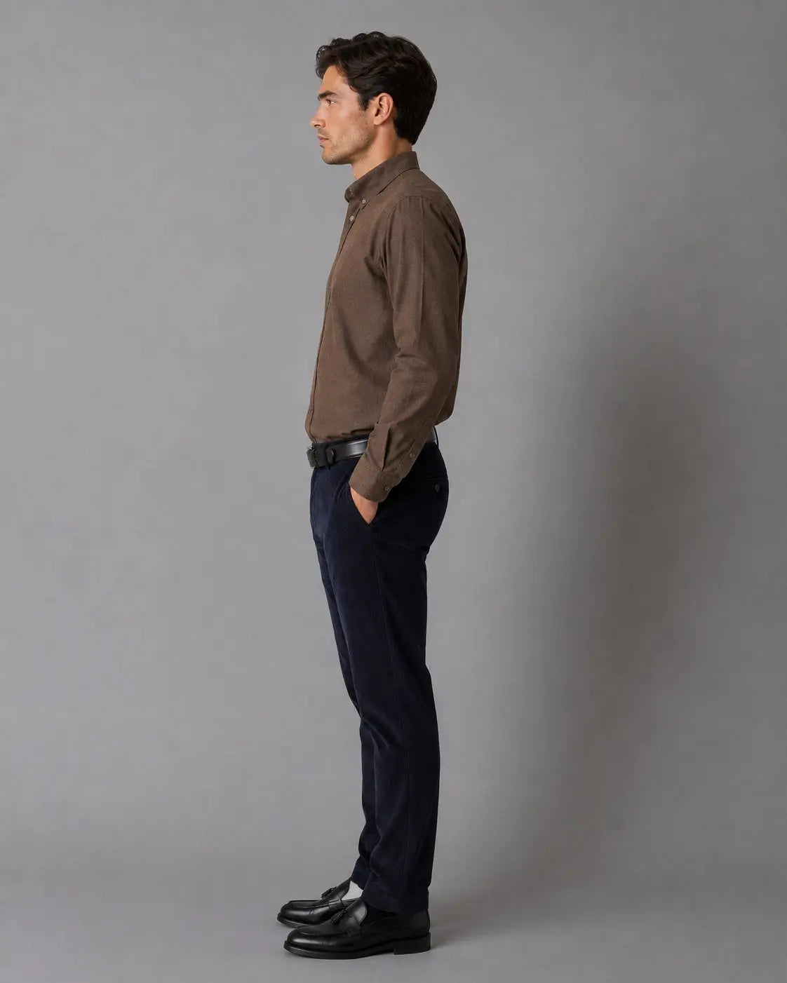 Eske Flanellskjorte - Dark Brown Clean Cut Copenhagen