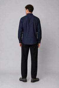 Eske Flanellskjorte - Navy Melange Clean Cut Copenhagen
