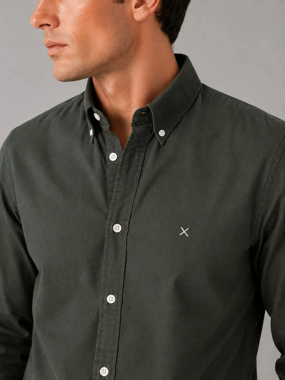 Eske Oxfordskjorte - Dark Forest Clean Cut Copenhagen