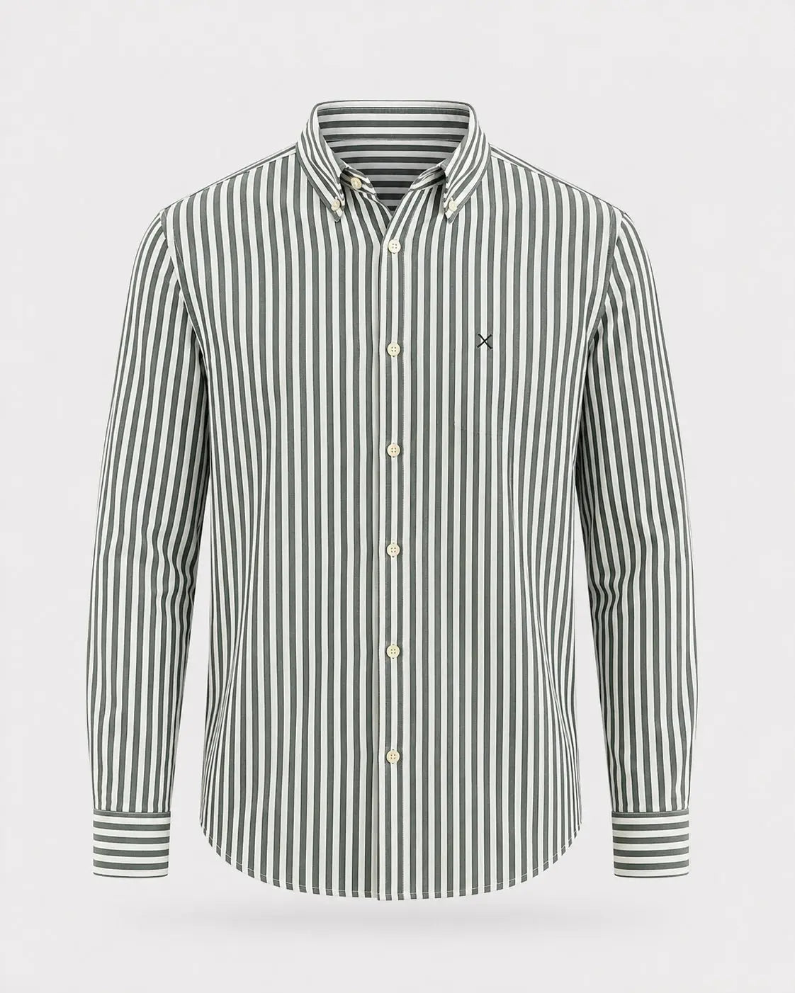 Eske Oxfordskjorte Stripe - Green Clean Cut Copenhagen