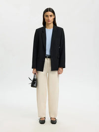 Essential Boxy T-Skjorte - Cashmere Blue Selected Femme