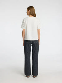 Essential Print Boxy T-Skjorte - Snow White Selected Femme