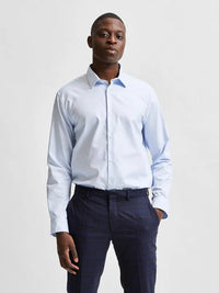 Ethan Regular Fit Skjorte - Light Blue Selected Homme