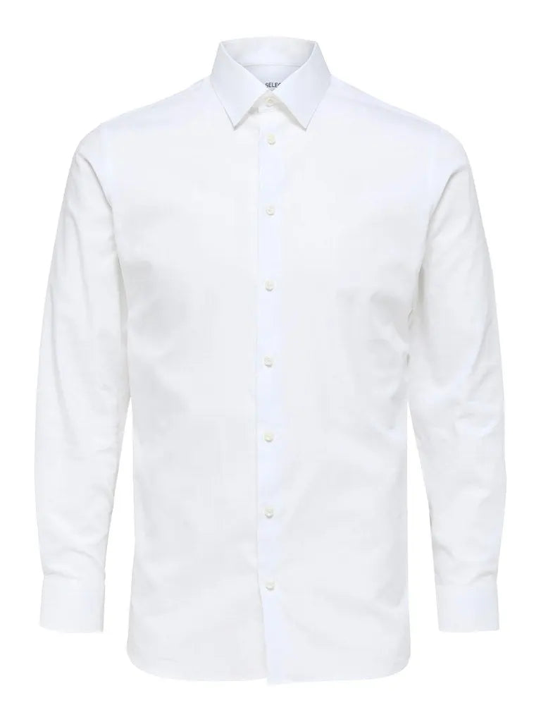 Ethan Slim Fit Skjorte - Bright White Selected Homme