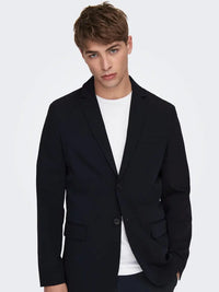 Leo/Eve Casual Linblazer - Dark Navy Only & Sons