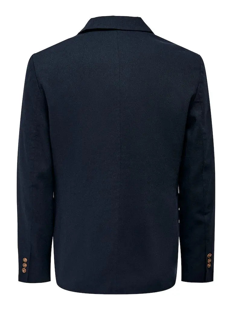 Leo/Eve Casual Linblazer - Dark Navy Only & Sons