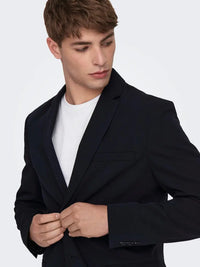 Leo/Eve Casual Linblazer - Dark Navy Only & Sons