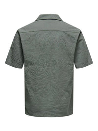 Eye Resort Skjorte SS - Castor Grey Only & Sons