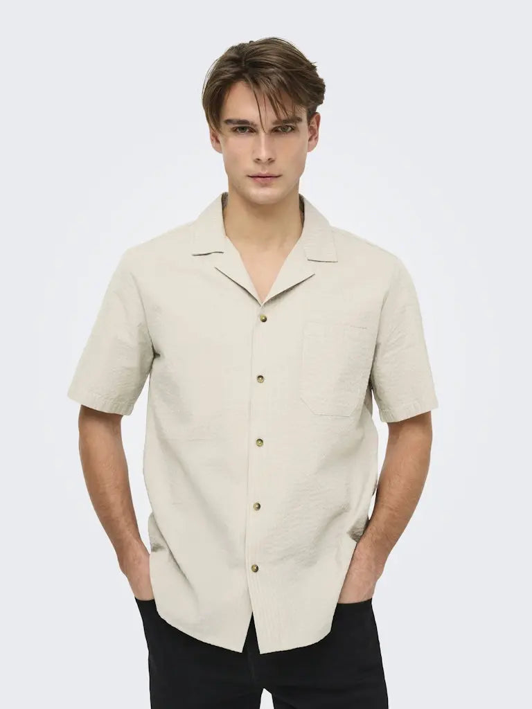 Eye Resort Skjorte SS - Silver Lining Only & Sons