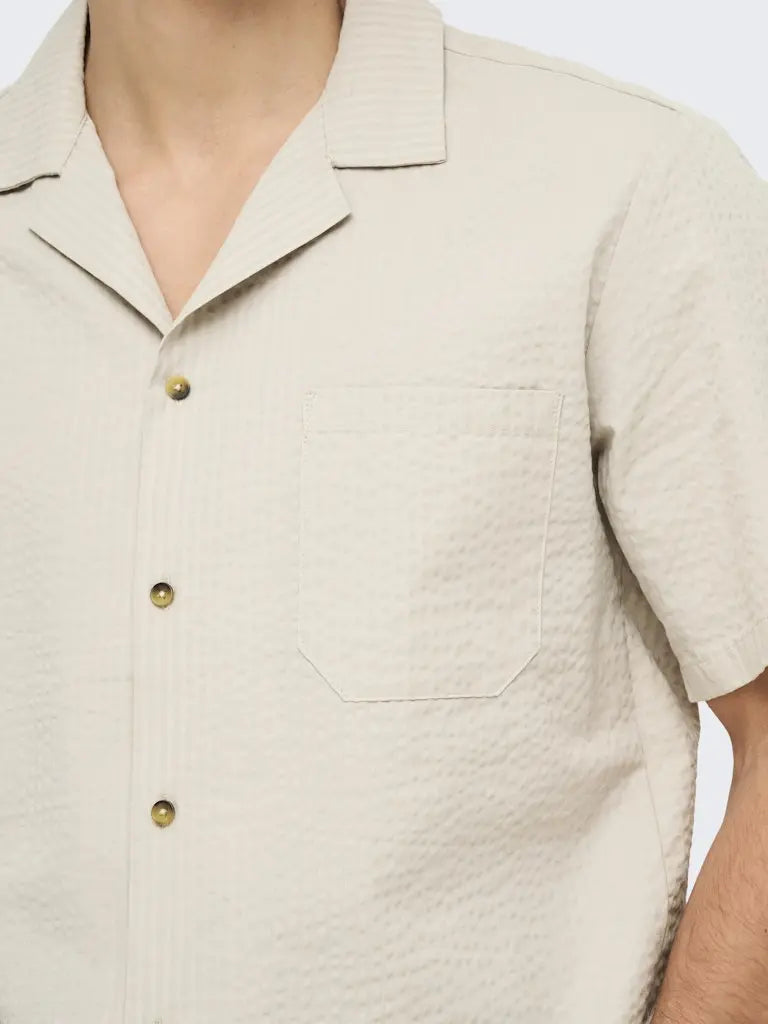 Eye Resort Skjorte SS - Silver Lining Only & Sons