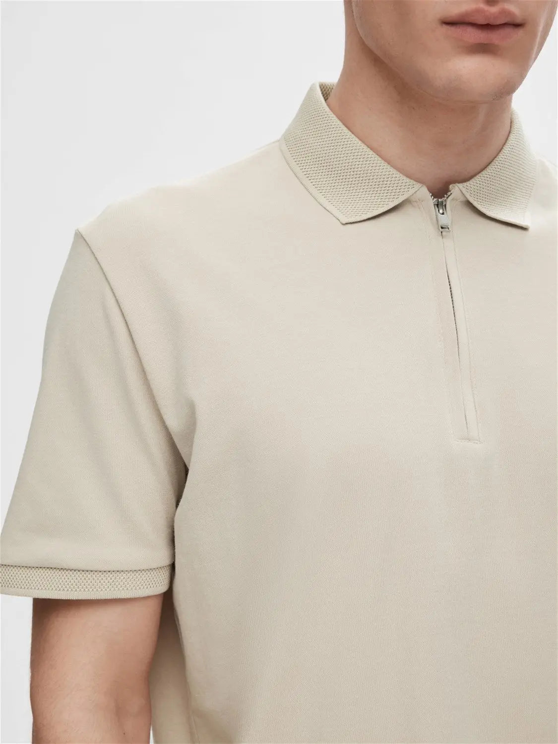 Fave Polo - Oatmeal Selected Homme