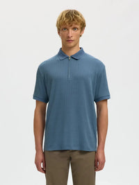 Fave Polo Structure - Blue Mirage Selected Homme