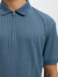 Fave Polo Structure - Blue Mirage Selected Homme