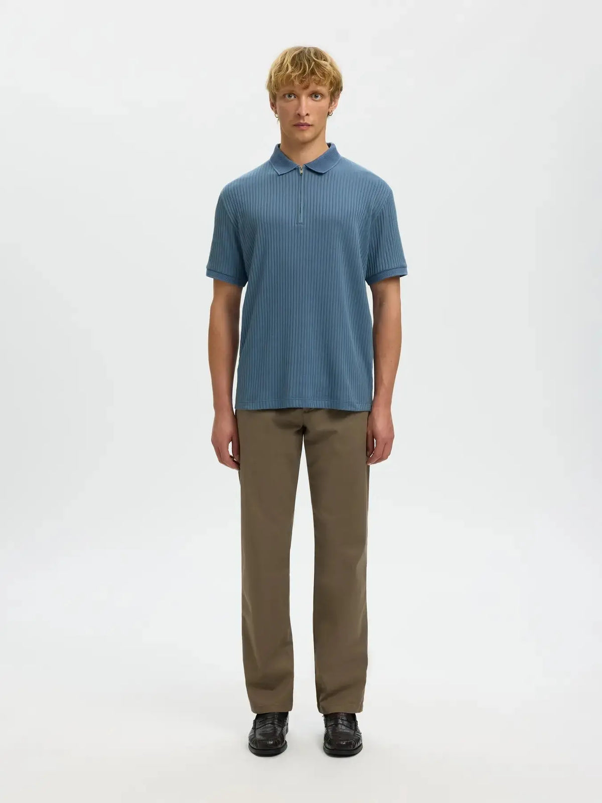 Fave Polo Structure - Blue Mirage Selected Homme