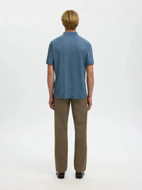 Fave Polo Structure - Blue Mirage Selected Homme