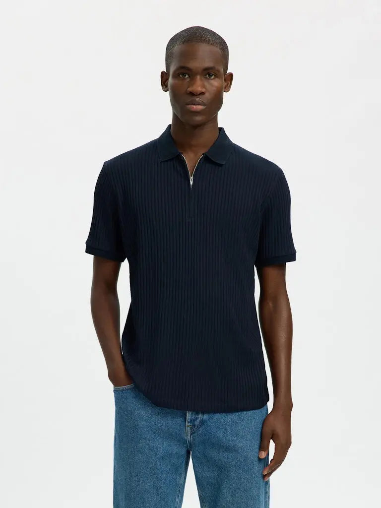 Fave Polo Structure - Sky Captain Selected Homme
