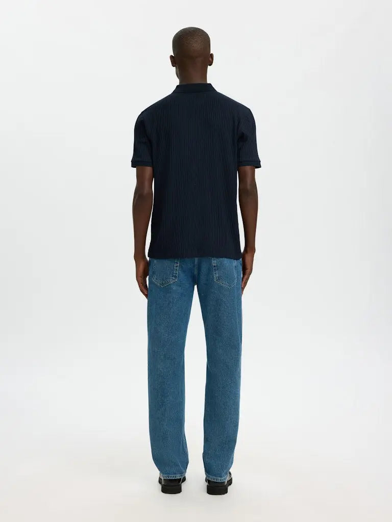 Fave Polo Structure - Sky Captain Selected Homme