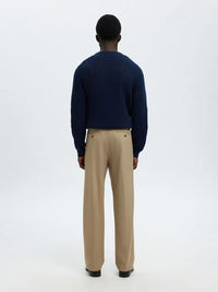 Finn Loose Flex Pants - Greige Selected Homme