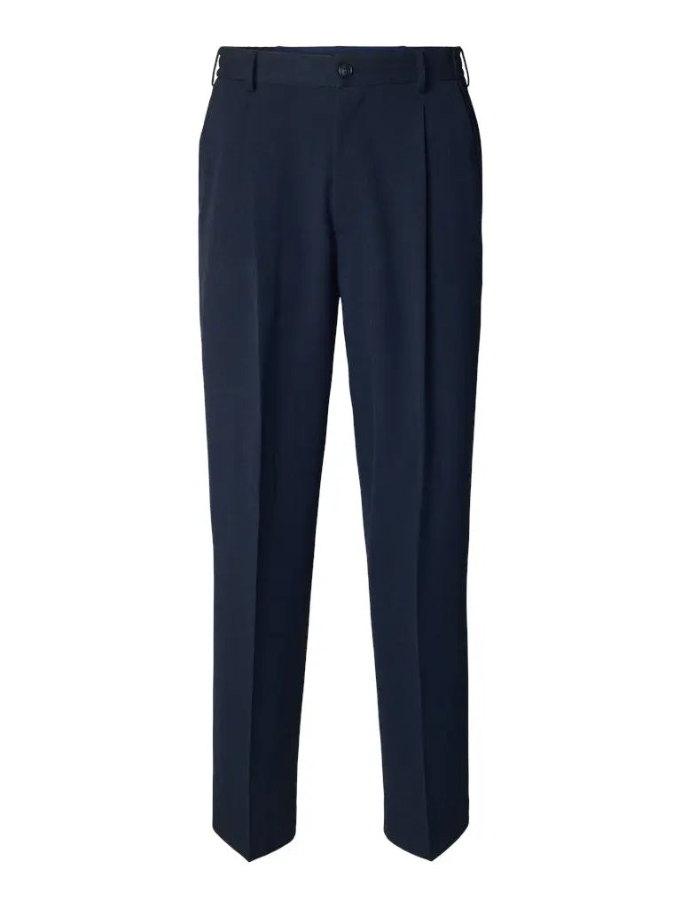Finn Loose Flex Pants - Navy Blazer Selected Homme