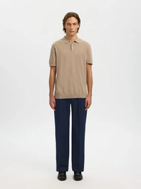 Finn Loose Flex Pants - Navy Blazer Selected Homme