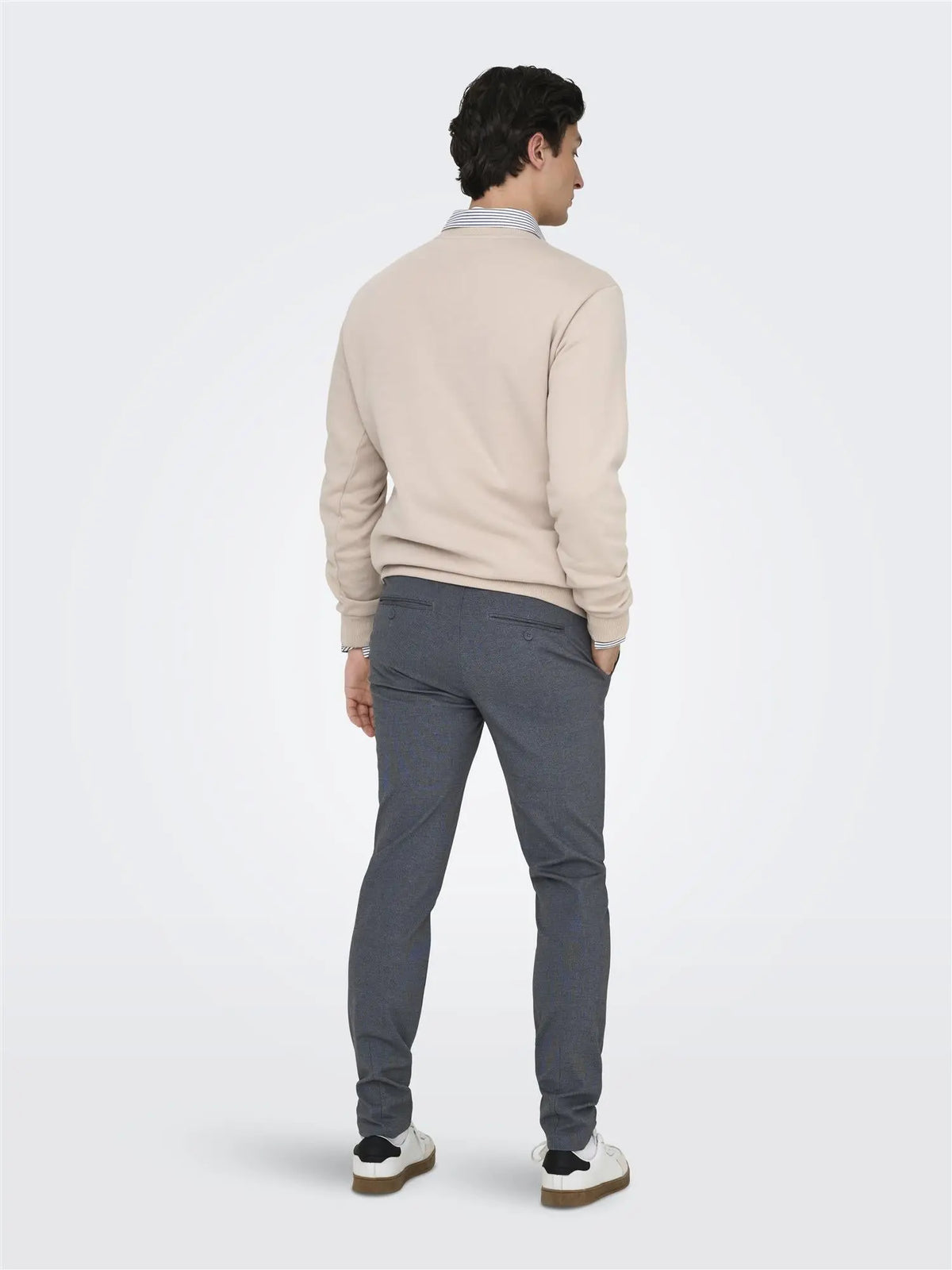 Flex Pant Ditsy 020934 - Dark Navy Only & Sons