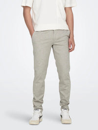Flex pant 0209 Melange - Chinchilla Only & Sons