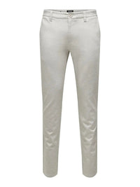 Flex pant 0209 Melange - Chinchilla Only & Sons