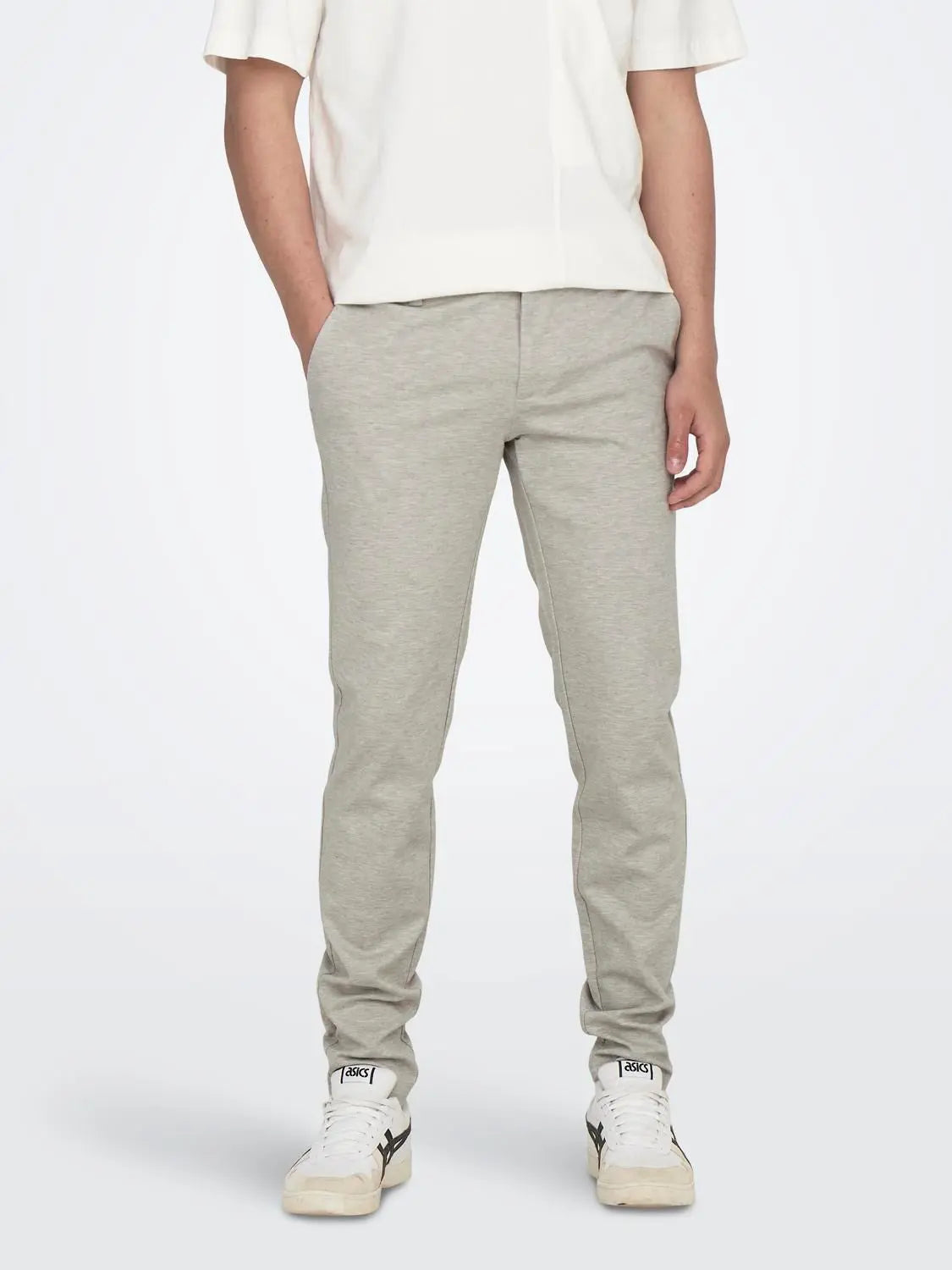 Flex pant 0209 Melange - Chinchilla Only & Sons