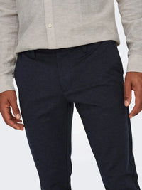 Flex pant 0209 Melange - Dress Blues Only & Sons