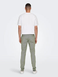 Flex pant 0209 Melange - Olive Night Only & Sons