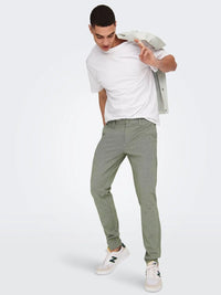 Flex pant 0209 Melange - Olive Night Only & Sons