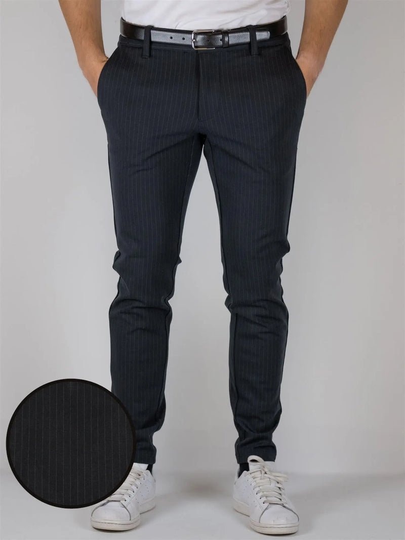 Flex pant 3727 Pinstripe - Black Only & Sons