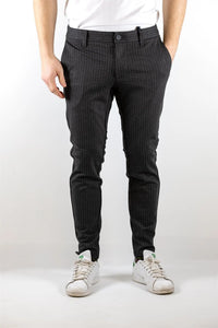 Flex pant 3727 Pinstripe - Dark Grey Melange Only & Sons