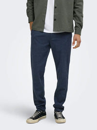 Flex pant Brushed 0353 - Blue Nights Only & Sons