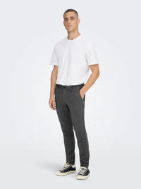 Flex pant Herringbone 2911 - Black Only & Sons